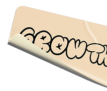 Growth badge sticker - top right